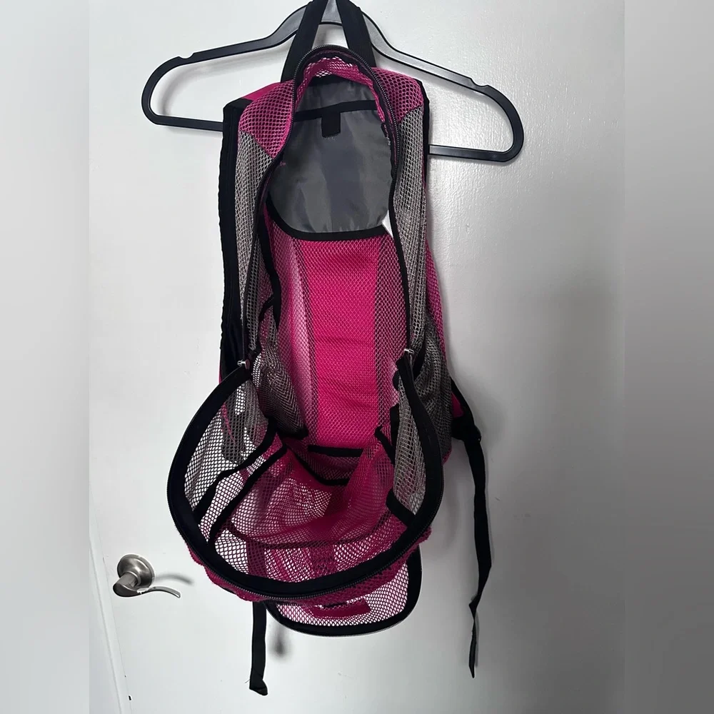 Vintage Jansport Pink and Gray Mesh Backpack